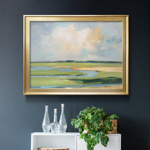 Pastel Horizon II - Modern Framed Canvas Print
