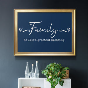 Family Greatest Blessing - Modern Framed Canvas Print