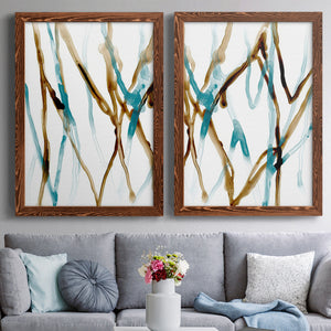 Runnel XVII - Barnwood Framed Canvas Set