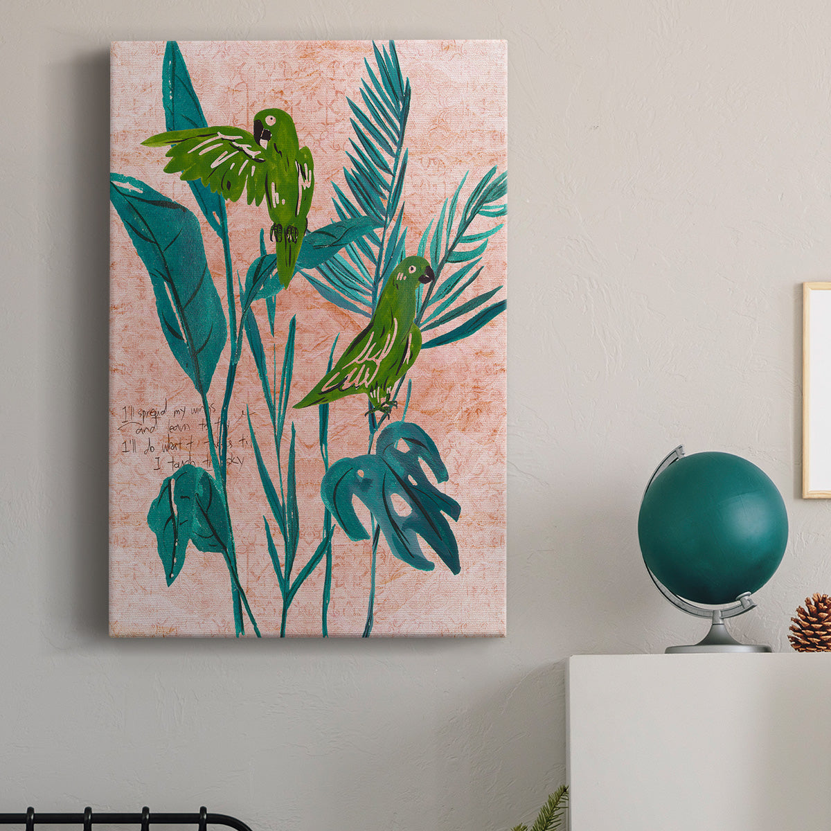 The Tropical Song III Premium Gallery Wrapped Canvas - Ready to Hang