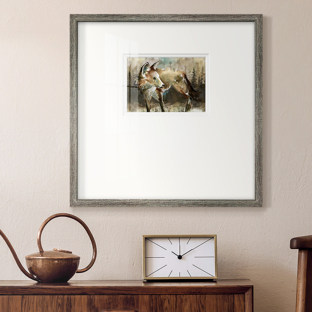 Lodge Twilight I Premium Framed Print Double Matboard