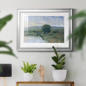 Riverbank Impression II - Modern Framed Art Print