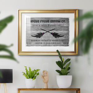 Hocus Pocus Broom Co. - Modern Framed Art Print