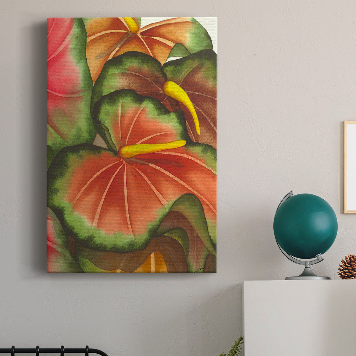 Anthuria II Premium Gallery Wrapped Canvas - Ready to Hang