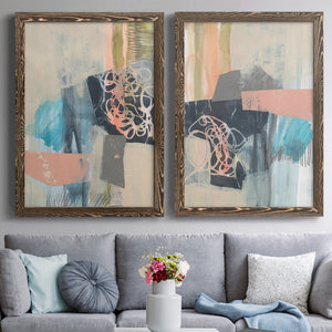 Reductive I - Barnwood Framed Canvas Set