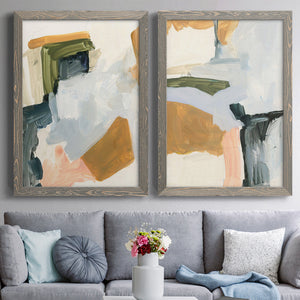 Palette Meld I - Barnwood Framed Canvas Set