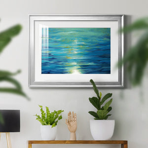 Deep Blue - Modern Framed Art Print