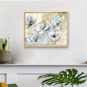 41787,artwork,flowers,floral,painting,modern,decor,home,interior,white,blue,delicate,blossoms,design,nature,still life,aesthetic,elegant,beauty,frame,neutral,soft tones,decor piece,wall art,creativity,inspiration,harmony,fresh,visual,texture,light,contemporary,arrangement,botanical,vivid,outdoors,tranquility,color palette,visual composition,Re-stickable,Plants & Flowers