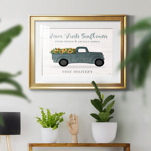 Farmers Market Truck - Modern Framed Art Print