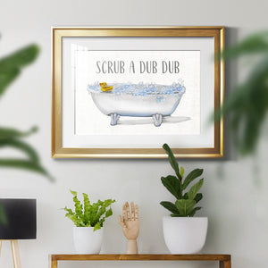 Scrub A Dub - Modern Framed Art Print