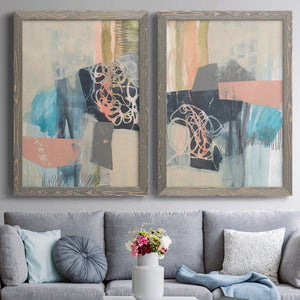 Reductive I - Barnwood Framed Canvas Set