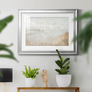 Shine His Light - Modern Framed Art Print