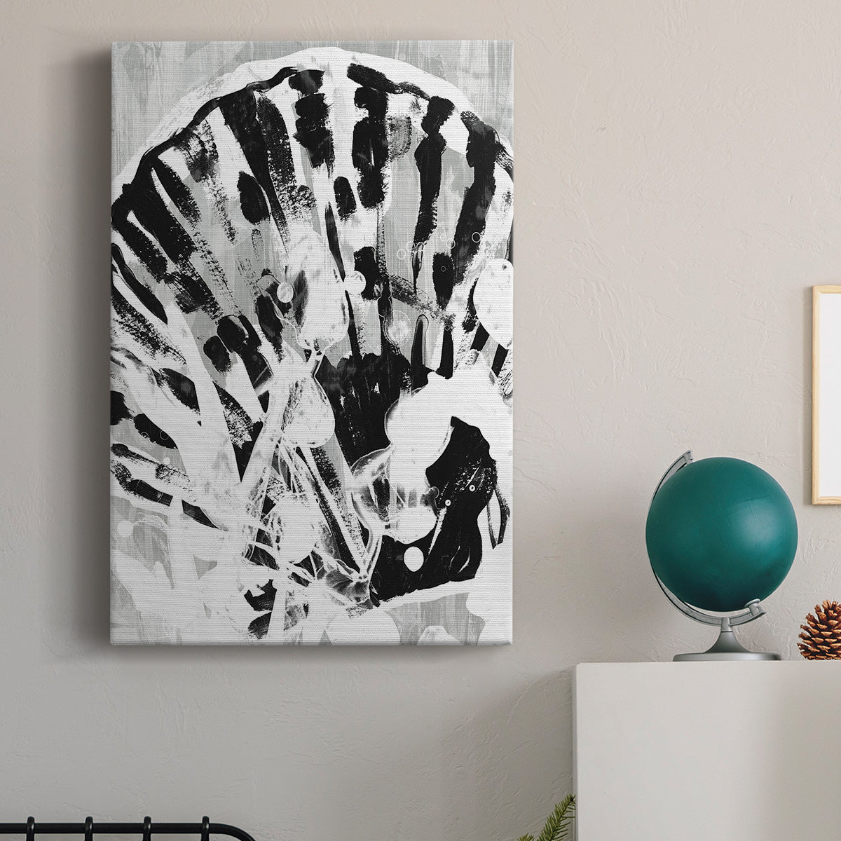 Ocean Inkblot II Premium Gallery Wrapped Canvas - Ready to Hang