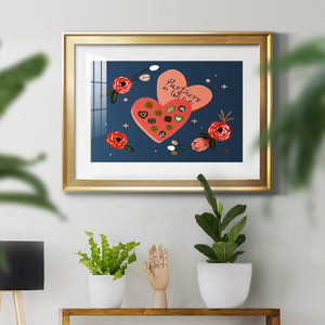 Happy Galentine I - Modern Framed Art Print