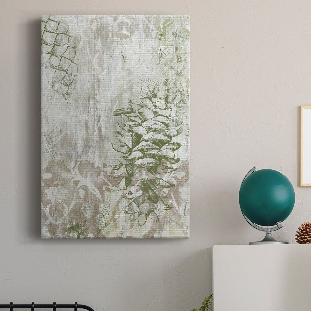 Pinecone Fresco II Premium Gallery Wrapped Canvas - Ready to Hang