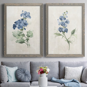 Farmhouse Periwinkle I   - Premium Framed Canvas 2 Piece Set - Ready to Hang