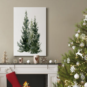 Simple Evergreens I - Gallery Wrapped Canvas