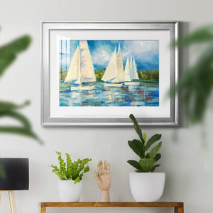 Clear Sailing - Modern Framed Art Print