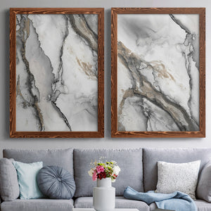 Abstract Ink Fantasy I - Premium Framed Canvas 2 Piece Set - Ready to Hang