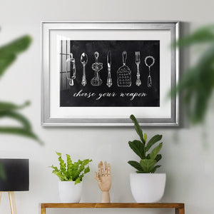 Choose Your Weapon - Modern Framed Art Print