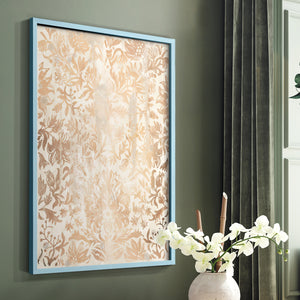 Walnut Damask I - Restickable Framed Art Print