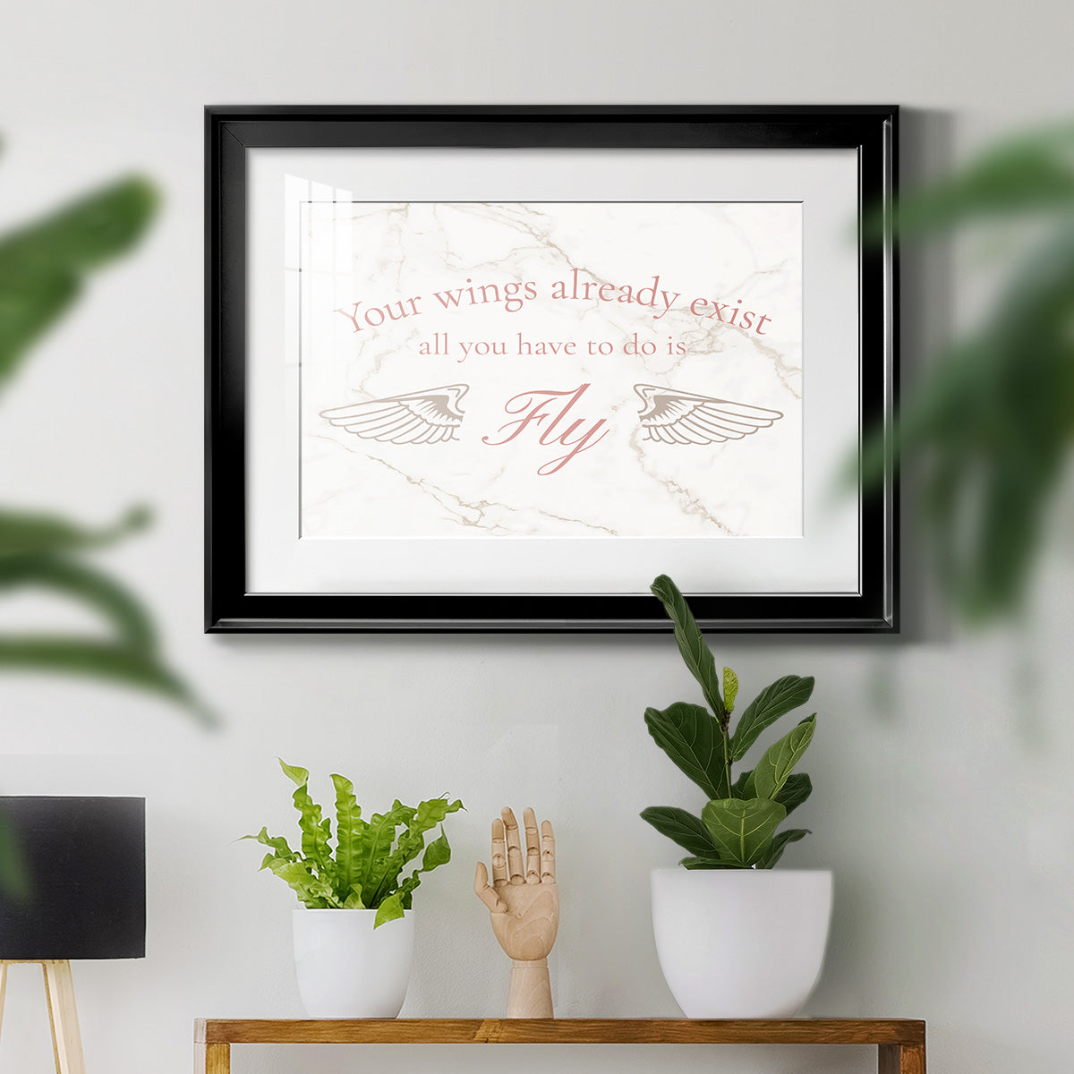 Wings Exist Premium Framed Print - Ready to Hang