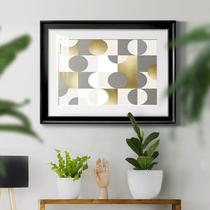 Modern Gold Reflections - Modern Framed Art Print