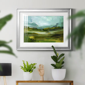 Emerald View III - Modern Framed Art Print