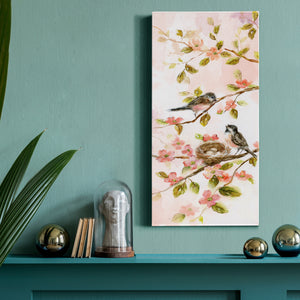 Blushing Birds II - Premium Gallery Wrapped Canvas - Ready to Hang