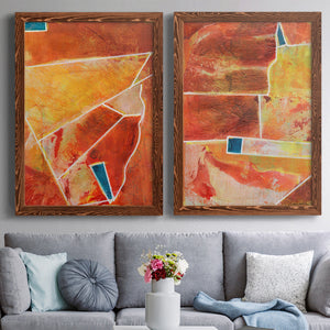 Primary Connection III - Barnwood Framed Canvas Set