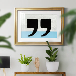 He Said She Said - Modern Framed Art Print