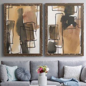 Retro Vibe III - Barnwood Framed Canvas Set