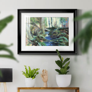 Rambling Blues - Modern Framed Art Print