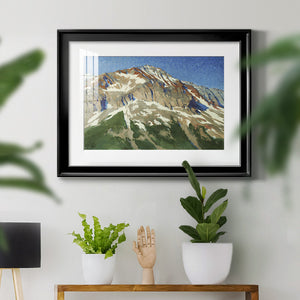 Vermillion Ascent - Modern Framed Art Print