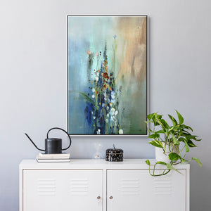 Current Air I - Framed Premium Gallery Wrapped Canvas L Frame - Ready to Hang