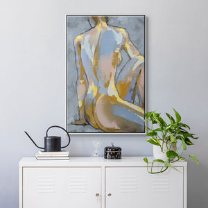 Grey Maiden II - Framed Premium Gallery Wrapped Canvas L Frame - Ready to Hang