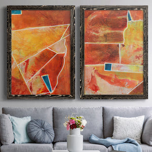 Primary Connection III - Barnwood Framed Canvas Set
