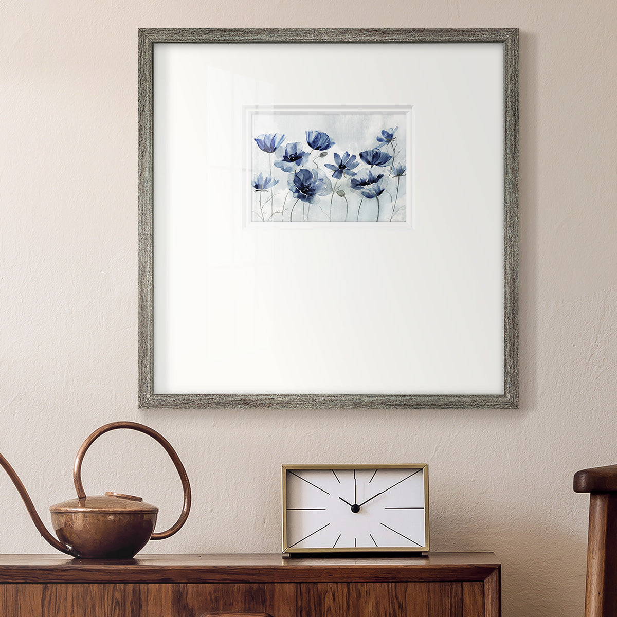 Indigo Spring Awakening Premium Framed Print Double Matboard