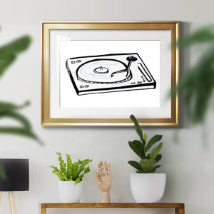 Vinyl Sketch - Modern Framed Art Print