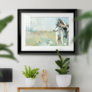 Lone Wolf - Modern Framed Art Print