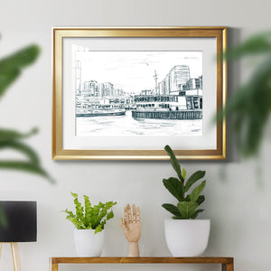 Ferryboats III - Modern Framed Art Print