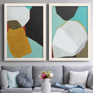 Graphica I - Barnwood Framed Canvas Set