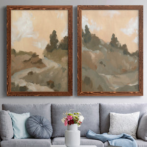 Hillside Walking Path I - Barnwood Framed Canvas Set