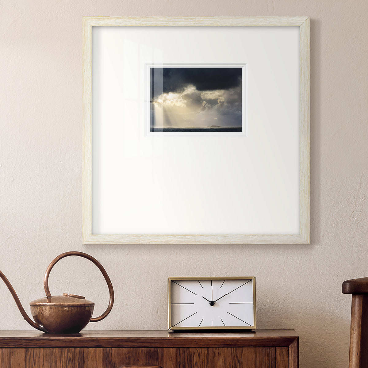 Rays of Light- Premium Framed Print Double Matboard