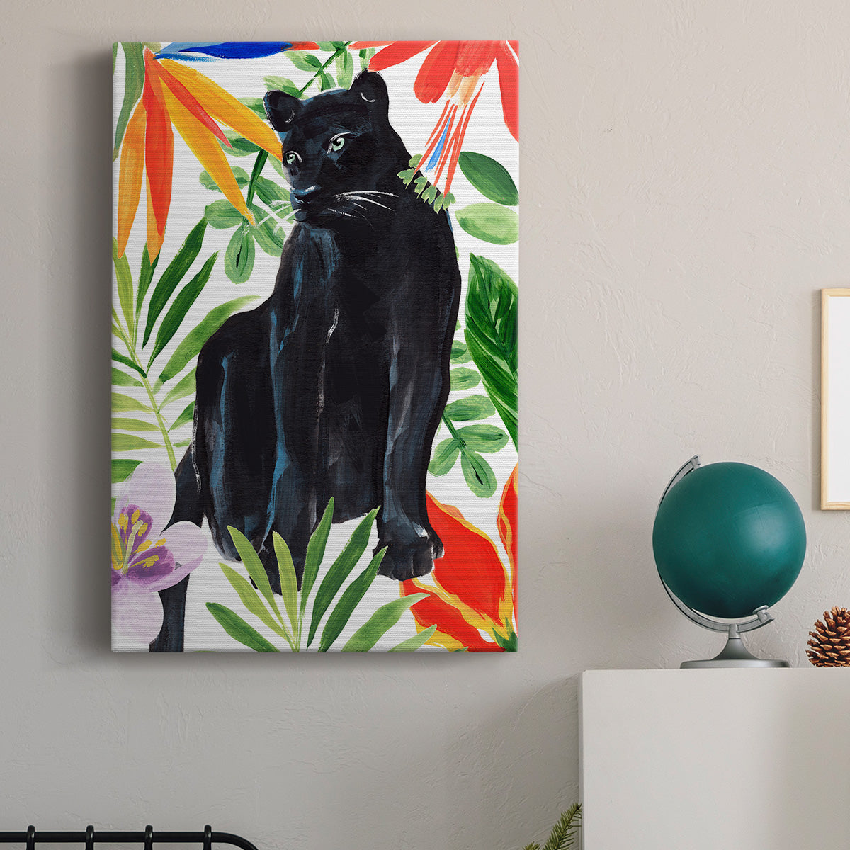 Panther's Paradise I Premium Gallery Wrapped Canvas - Ready to Hang