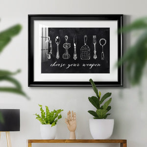 Choose Your Weapon - Modern Framed Art Print