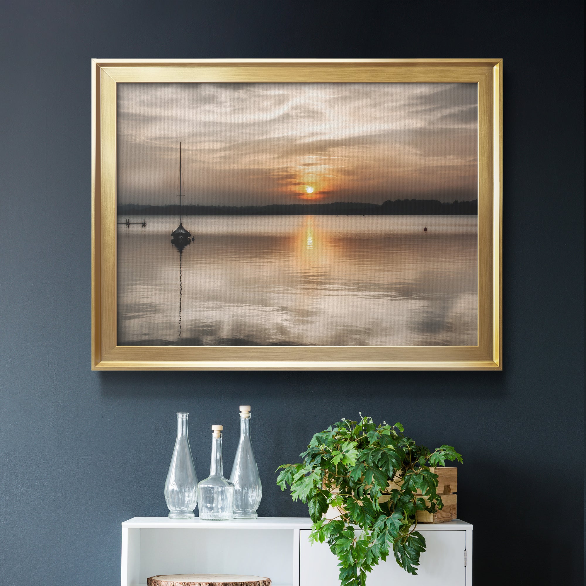 Soft Sunset Premium Classic Framed Canvas - Ready to Hang