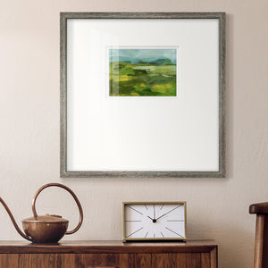 Emerald View IV Premium Framed Print Double Matboard