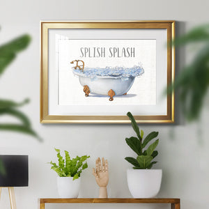 Splish Splash - Modern Framed Art Print