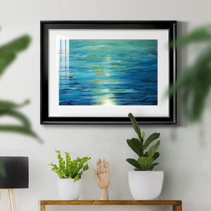 Deep Blue - Modern Framed Art Print